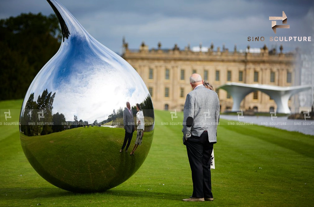 Customized Mirror Polished Stainless Steel Sculpture for Artist