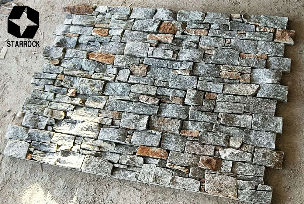 Natural Slate Green Rusty Culture Stone for Wall Decorative Panels