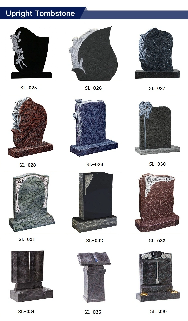 China Monument Factory G664/Shanxi Black/G603/Aurora/G654/Multicolor Red Granite/Marble Stone European Style Carving Angel Cemetery Headstone/Tombstone